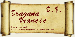Dragana Vrančić vizit kartica